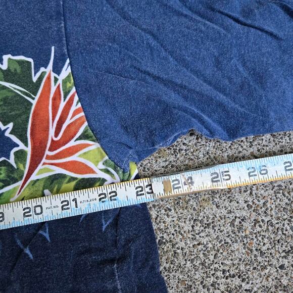 Vtg 90s Og NAUTICA Leaves Wraparound Graphic Colorblock Athletic Tee Shirt XL - Picture 6 of 7